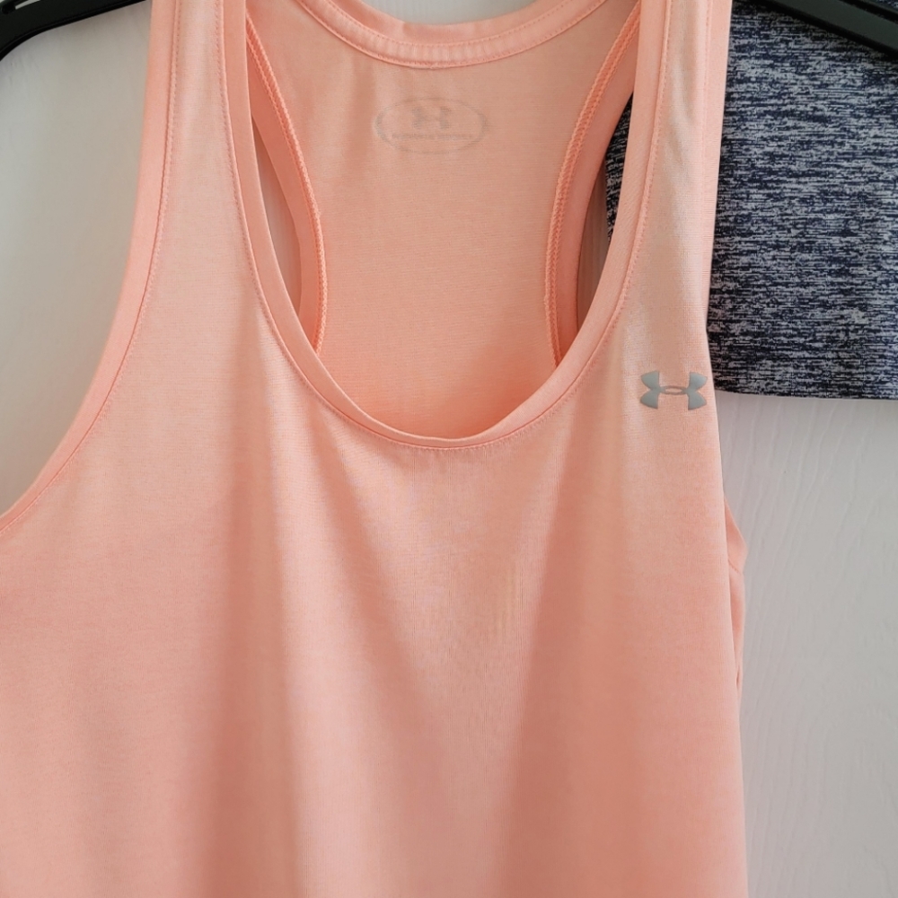 Bundle Of 2 Under Armour Women's HeatGear Racerback Tank Tops, XS - Picture 8 of 10